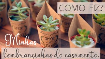 Porta Suculentas para Casamento 【MOLDES GRÁTIS】