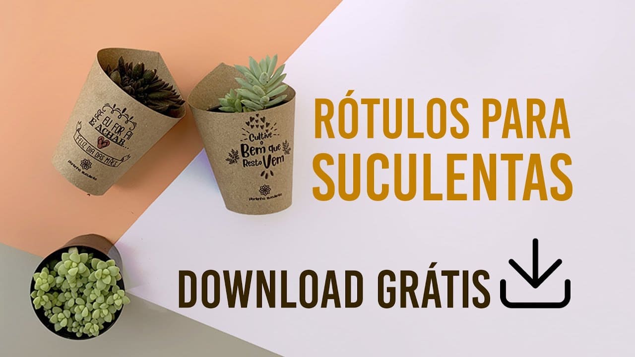 Rótulo para Suculentas para Baixar