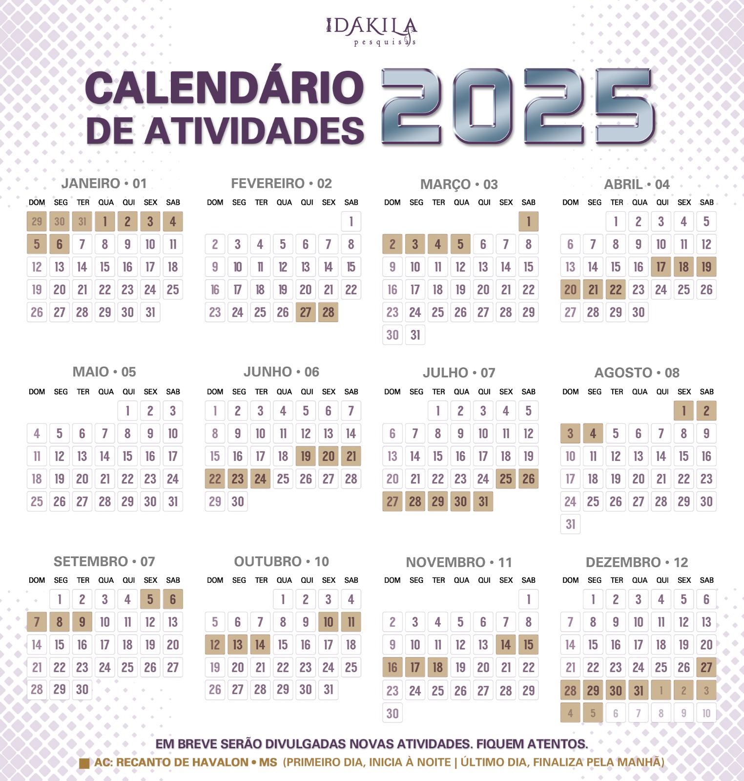 calendario ac dakila 2025